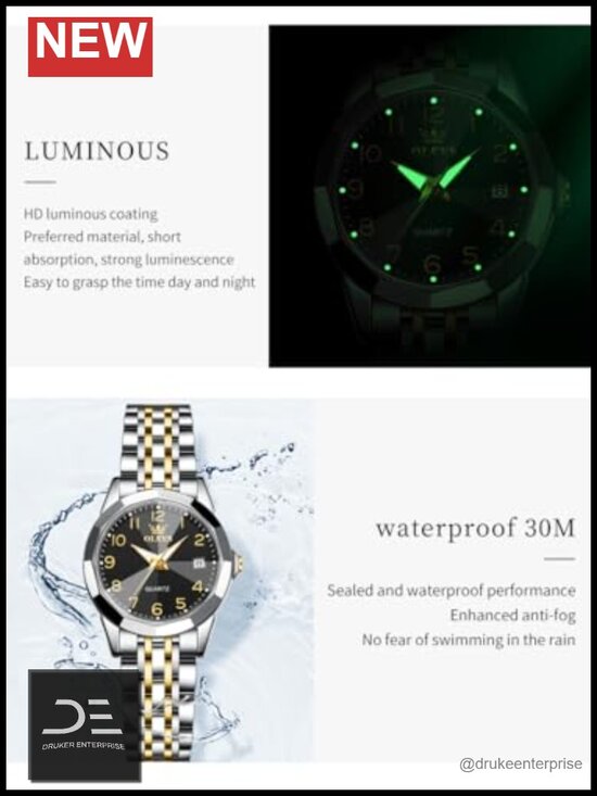 Classic Dress Analog Quartz Stainless Steel Waterproof Luminous Day Date main image 6